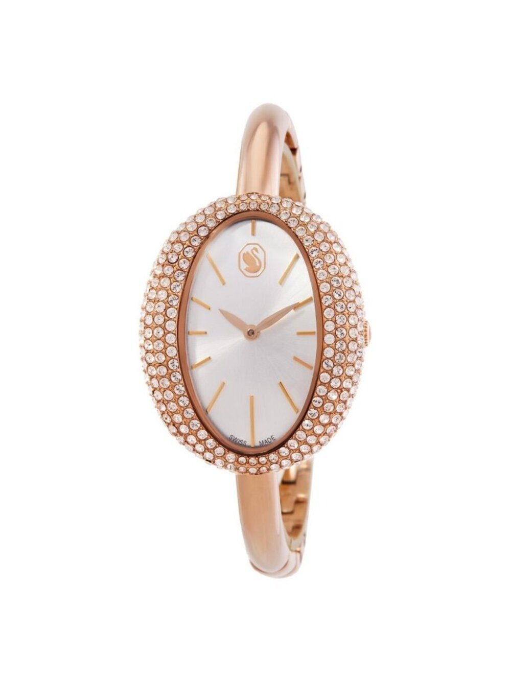 NWT Swarovski Imber Quartz Crystal Silver Dial Ladies Watch